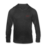 Men's Tri-Blend Hoodie Shirt - heather black