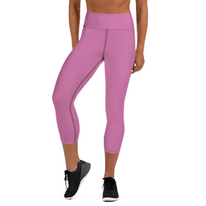 Women's OMZE Yoga Capri Leggings - Pink