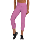 Women's OMZE Yoga Capri Leggings - Pink