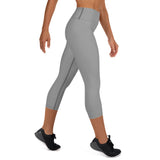 Women's OMZE Yoga Capri Leggings - Grey