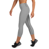 Women's OMZE Yoga Capri Leggings - Grey