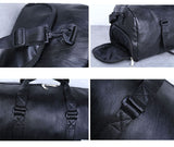 Faux Leather Gym Travel Bag